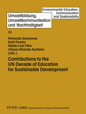 cover image of Contributions to the UN Decade of Education for Sustainable Development